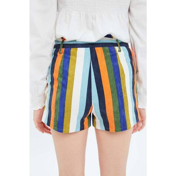 Listicle Multi Stripe Corduroy Shorts - Picture 3 of 4